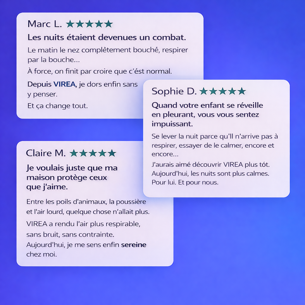 Purificateur d’air ionique anti-allergènes